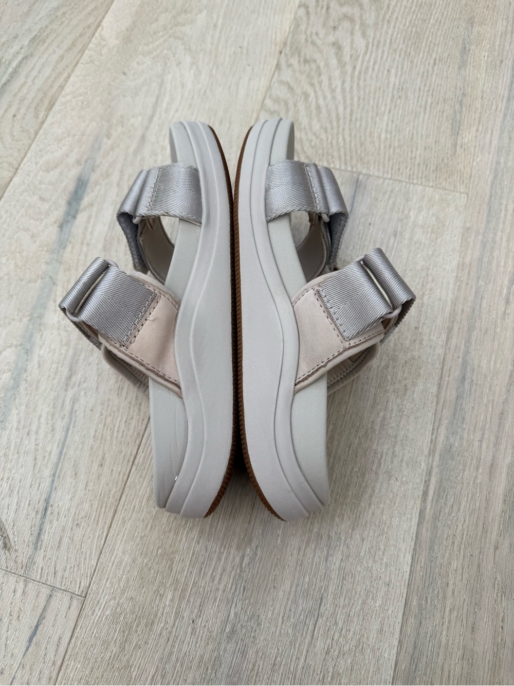ABEO Jewel Women’s Gray Slide Sandals with Adjustable Straps Size 8 - Picture 5 of 7